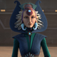 Satine Kryze, the Duchess of a peaceful Mandalore in The Clone Wars.